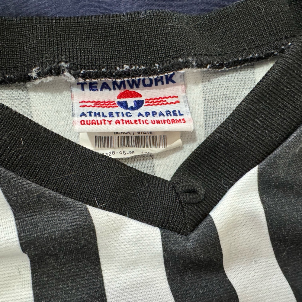 Basketball, ref, shirt, black, and white